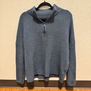 Navy Blue Quarter Zip sweater